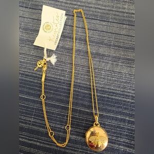 NWT Spartina 449 Gold Keynote Locket Necklace